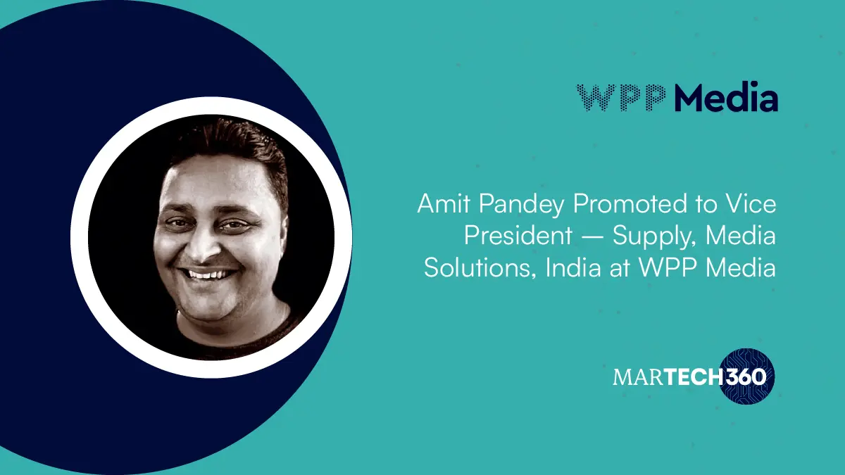 Amit Pandey Promoted to Vice President - Supply, Media Solutions, India at WPP Media
