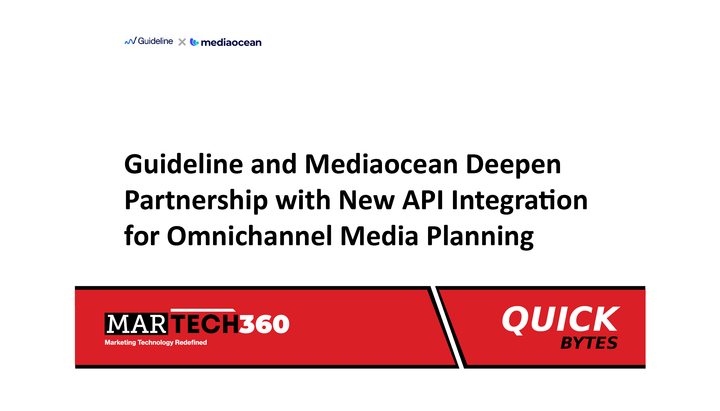Guideline and Mediaocean Deepen Partnership with New API Integration for Omnichannel Media Planning
