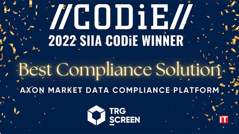 TRG Screen Recognized by SIIA as Best Compliance Solution