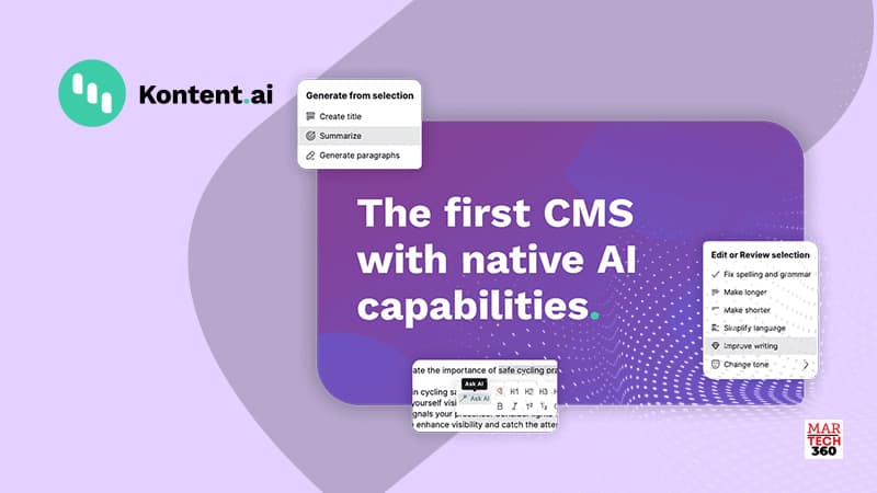 Kontent.ai introduces industry’s first CMS with native AI capabilities