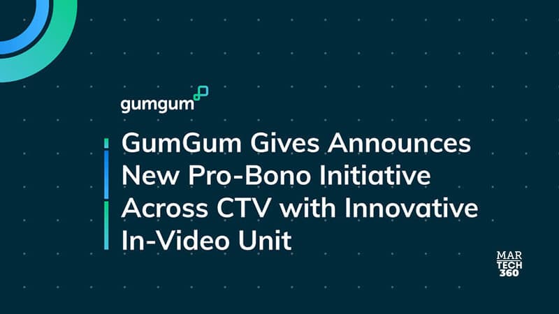 GumGum Launches Initiative to Drive Action, Attention, and Awareness for Advocacy Organisations Across CTV With Innovative In-Video Ad Unit