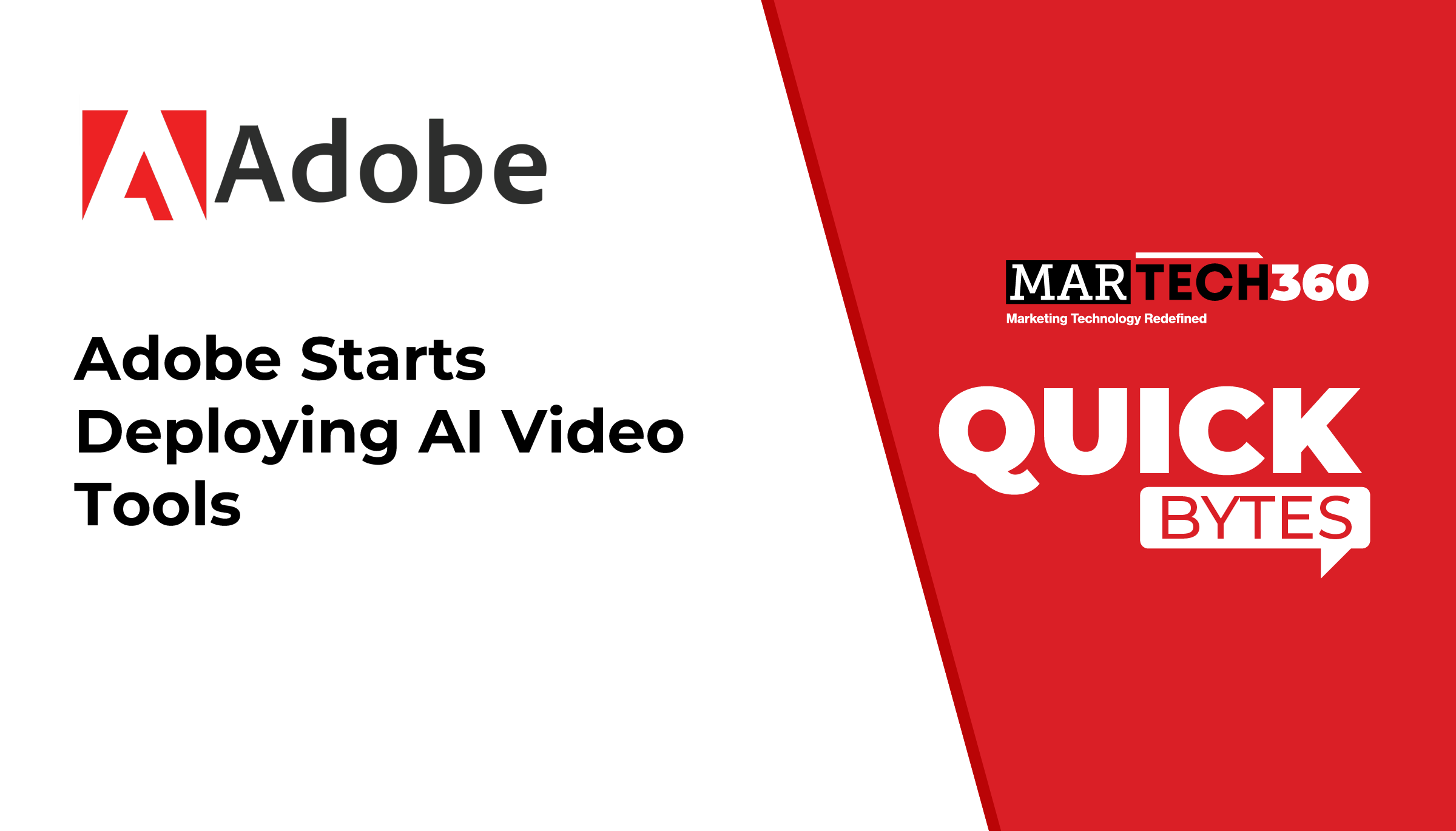 Adobe Starts Deploying AI Video Tools
