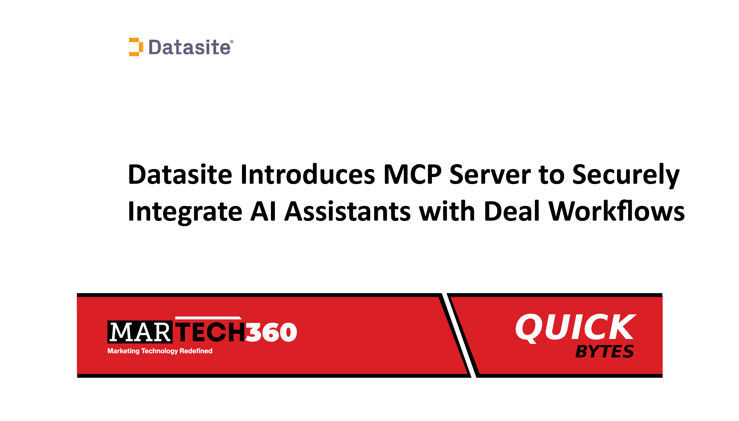 Datasite Introduces MCP Server to Securely Integrate AI Assistants with Deal Workflows