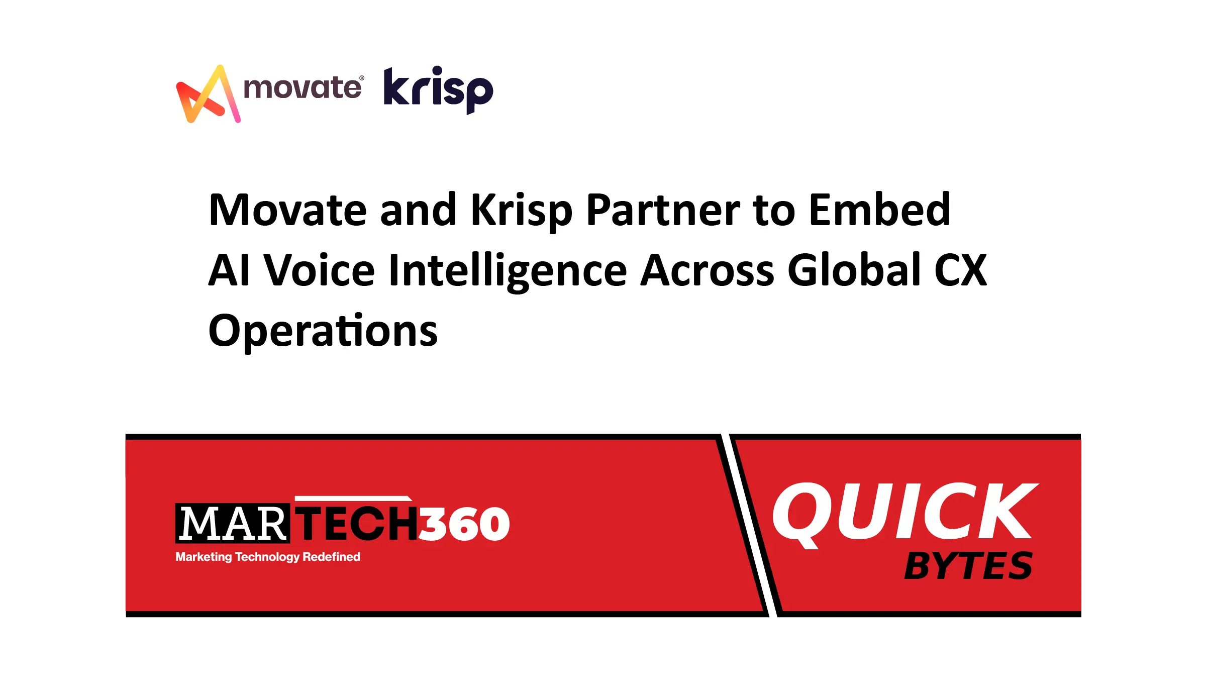 Movate and Krisp Partner to Embed AI Voice Intelligence Across Global CX Operations