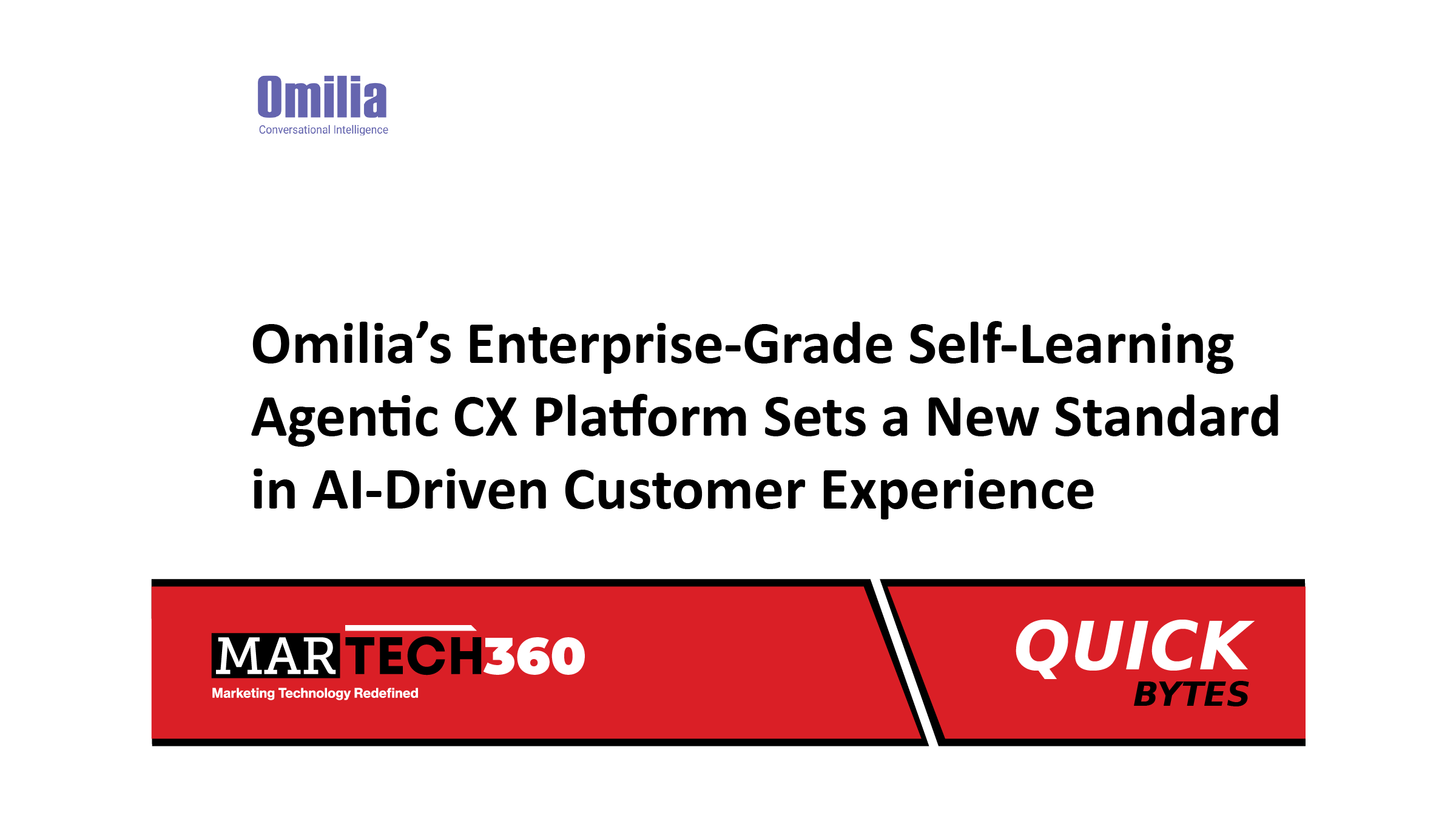 Omilia’s Enterprise-Grade Self-Learning Agentic CX Platform Sets a New Standard in AI-Driven Customer Experience