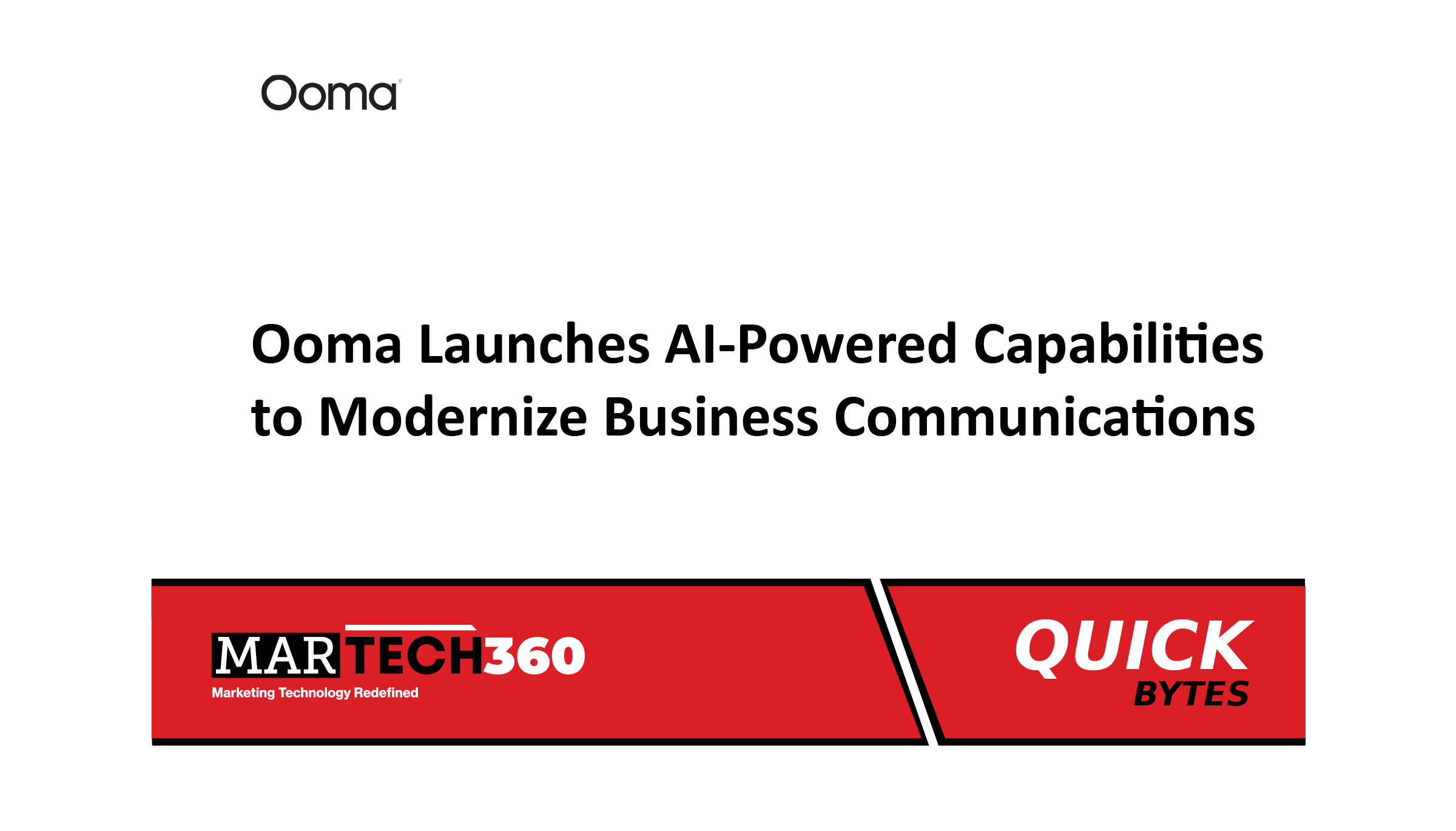 Ooma Launches AI-Powered Capabilities to Modernize Business Communications