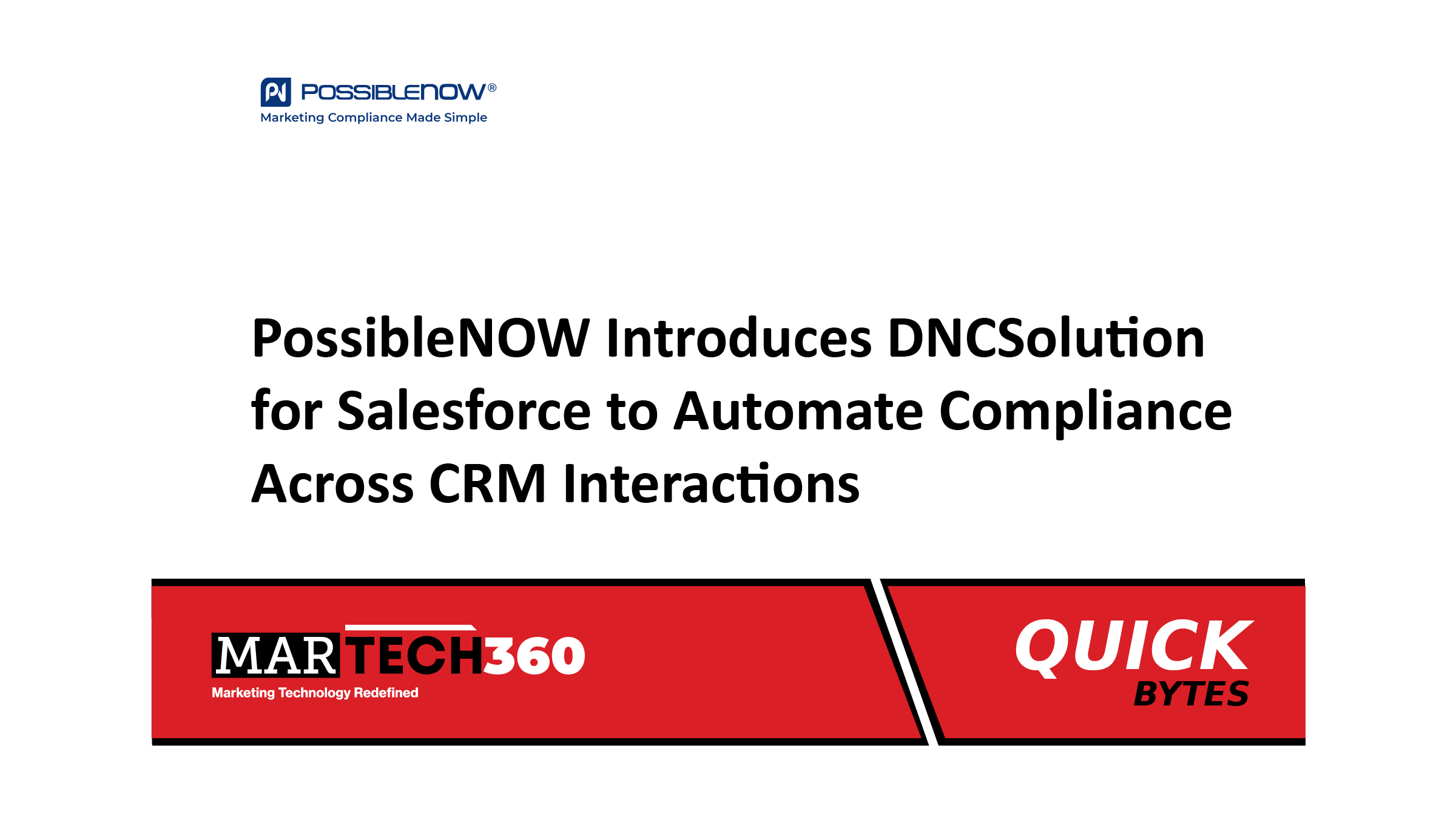 PossibleNOW Introduces DNCSolution for Salesforce to Automate Compliance Across CRM Interactions