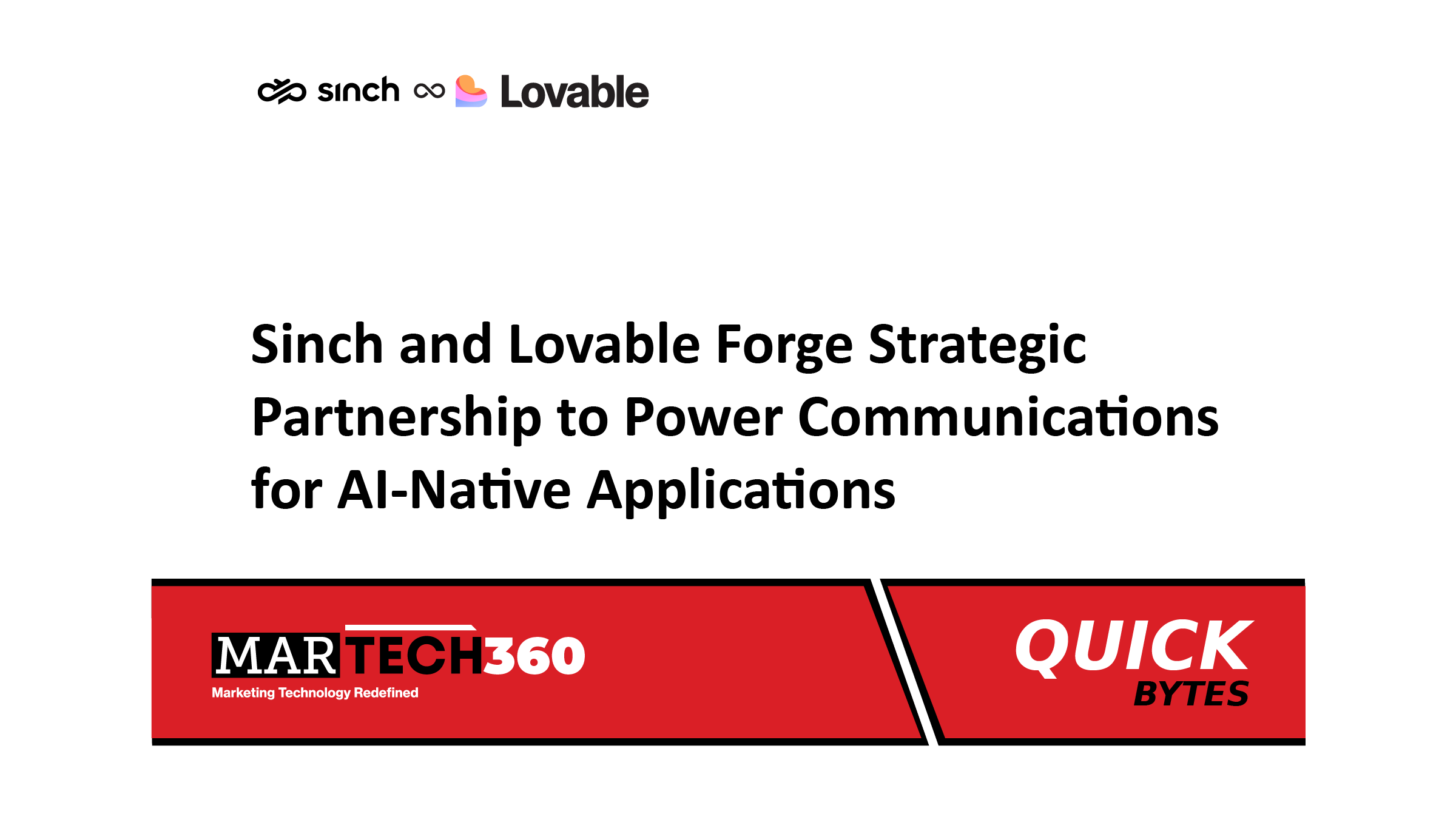 Sinch and Lovable Forge Strategic Partnership to Power Communications for AI-Native Applications