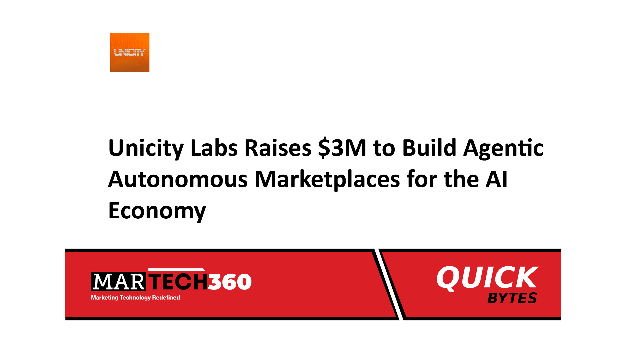 Unicity Labs Raises $3M to Build Agentic Autonomous Marketplaces for the AI Economy