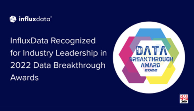 InfluxData Recognized for Industry Leadership in 2022 Data Breakthrough Awards