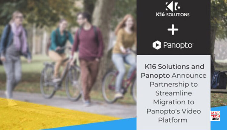 K16 Solutions and Panopto Partner to Streamline Customer Migration to Panopto's Video Platform