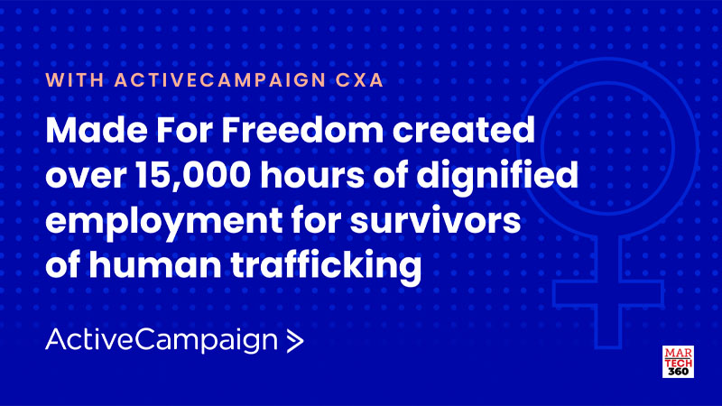 Made For Freedom uses ActiveCampaign CXA to Create Over 15,000 Hours of Dignified Employment for Survivors of Human Trafficking