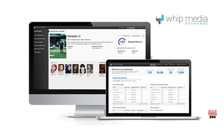 Whip Media Launches Data-Driven Global Content Exchange And Research Platform With Industry's Largest Database of Film and TV Titles Ahead of MIPTV