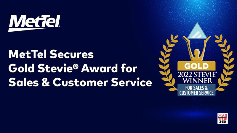 MetTel Secures Gold Stevie® Award for Sales & Customer Service