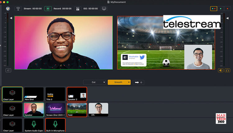 Telestream Releases Wirecast 15 with Rearchitected Engine_ New UI_ and Low-Cost Subscription Options logo/martech360