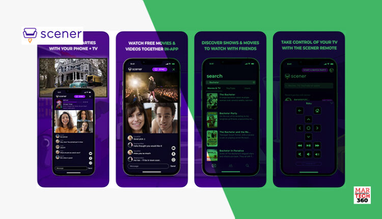 Scener Launches Mobile App; Merges Universal Search with Integrated TV Control and Social Viewing for Simplified Content Discovery and Streaming