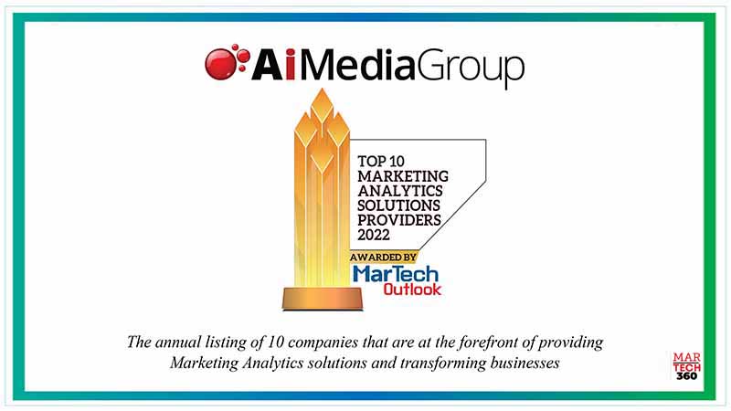 MarTech Outlook Magazine Recognizes Ai Media Group As A Top 10 Analytics Company