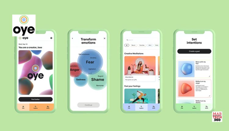 OYE_ THE BILINGUAL CREATIVE WELLNESS APP FROM GLOBAL SUPERSTAR AND CO-FOUNDER J BALVIN_ LAUNCHES VIA APPLE APP STORE AND GOOGLE PLAY