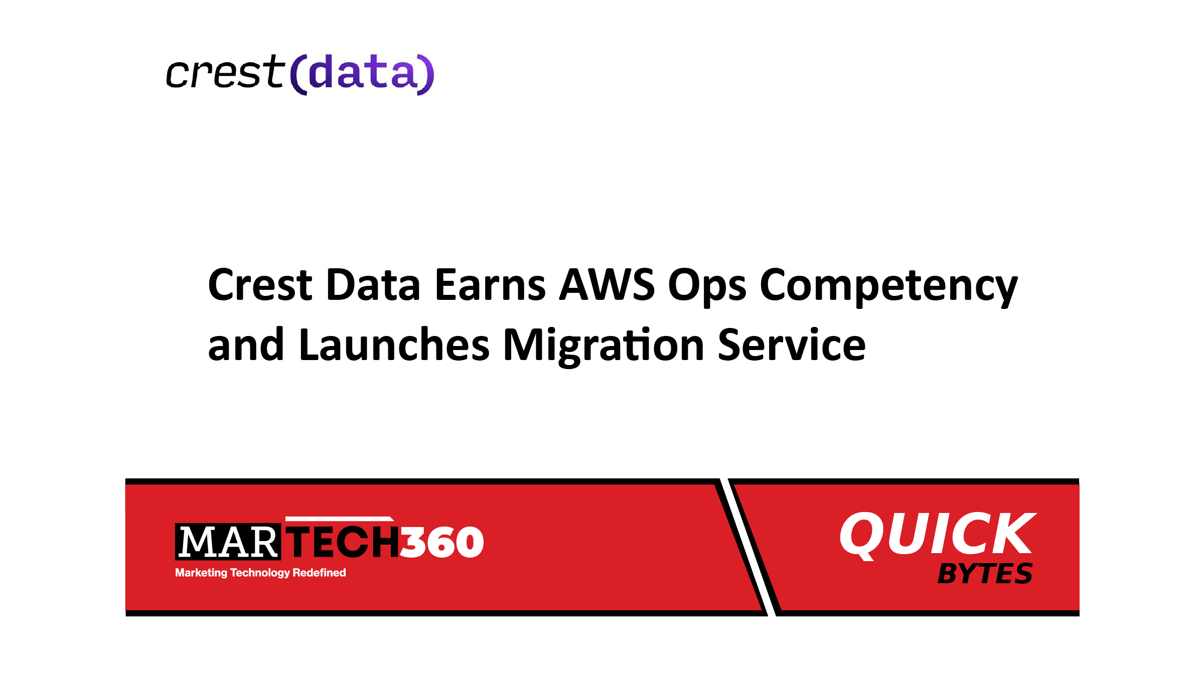 Crest Data Earns AWS Ops Competency and Launches Migration Service