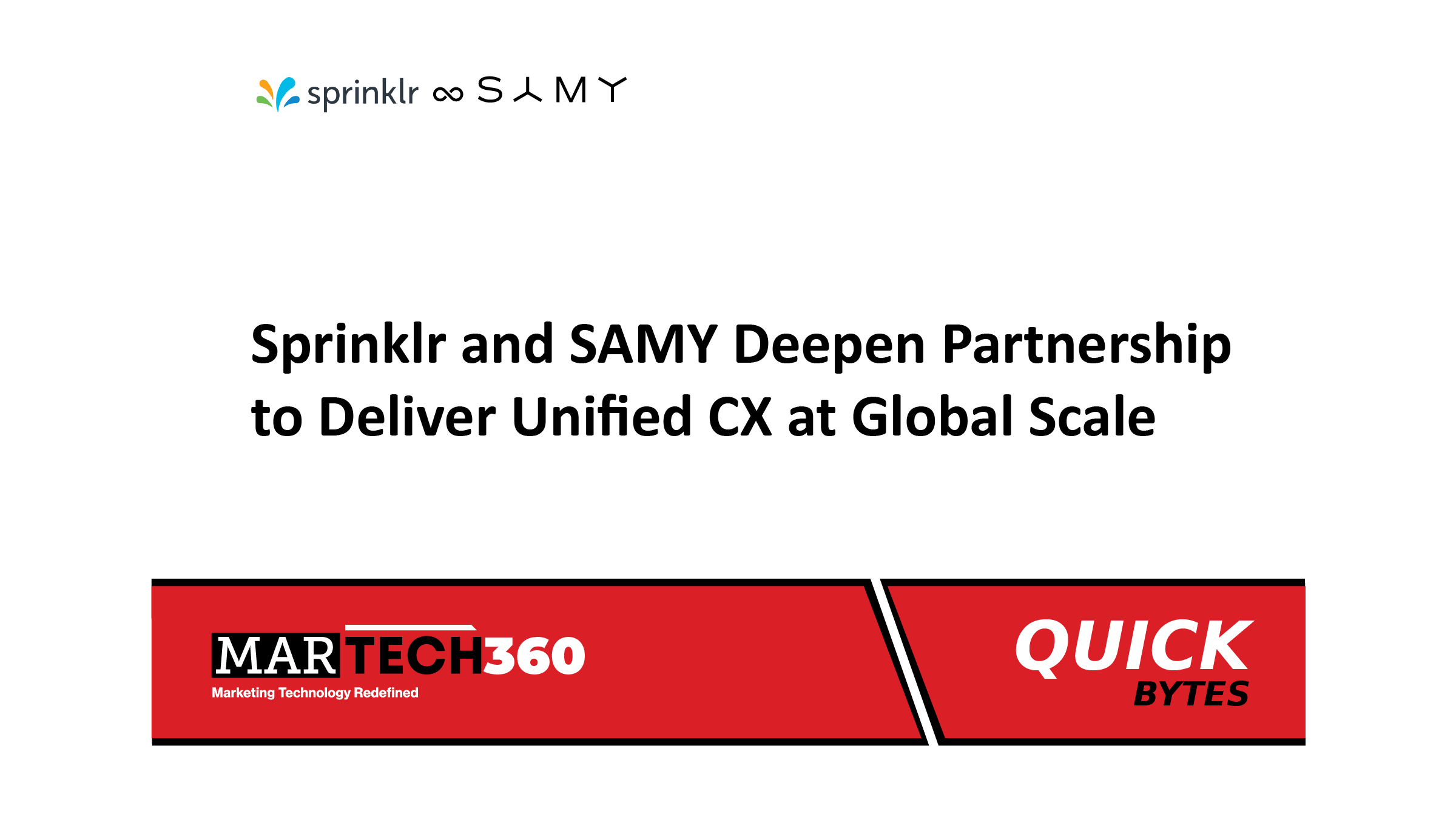 Sprinklr and SAMY Deepen Partnership to Deliver Unified CX at Global Scale